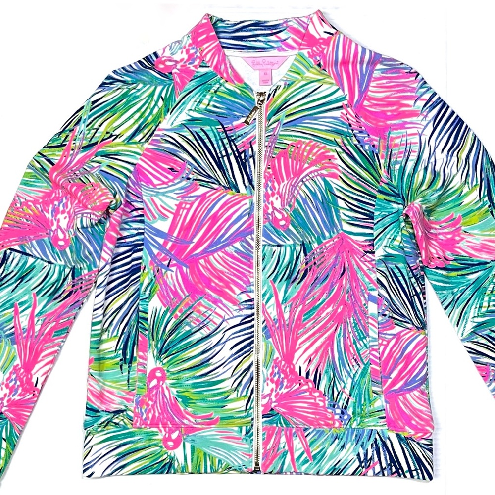 Lilly Pulitzer Zip-Up Sweatshirt Jacket